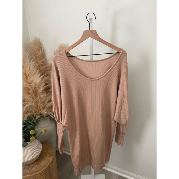 Rachel Comey Sisters Rib Knit Off Shoulder Dress Size 2 Cream - Picture 9 of 13